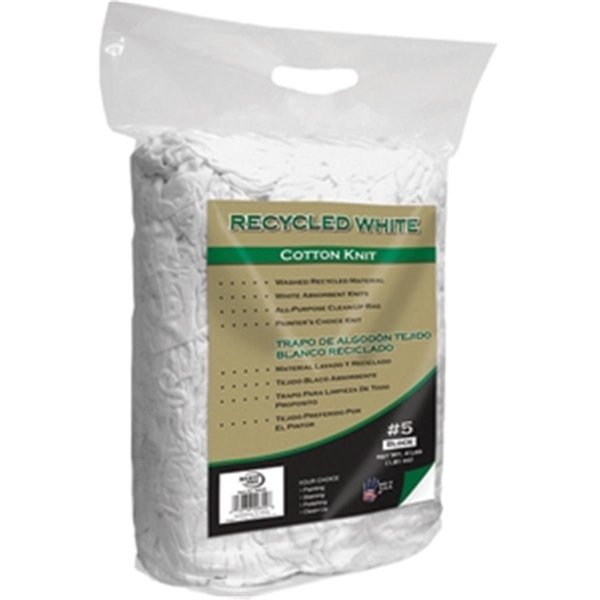 Merit Pro 624 Block Recycled White Cotton Knit Wiping Cloth 019736996556